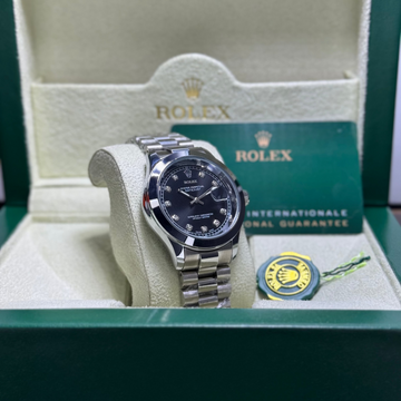 Rolex Black Dail Date Just