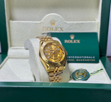 Rolex Golden With Jublee Chain Date Just