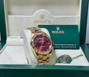 Rolex Red Arabic Dail Day&Date