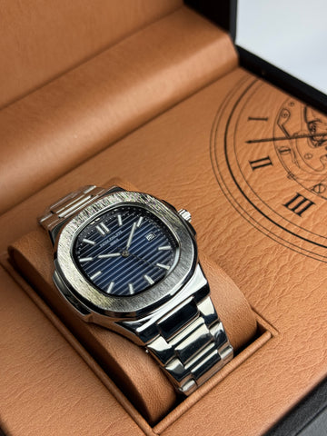 Patek Philippe Blue Dail Stainless Steel
