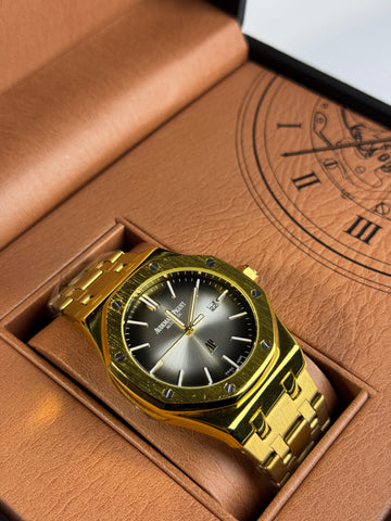 AP Golden With Blakish Dail Stainless Steel