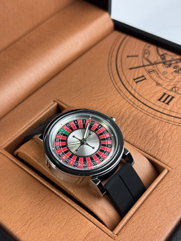 Casino With Black Silicon Strap Rotating Dail