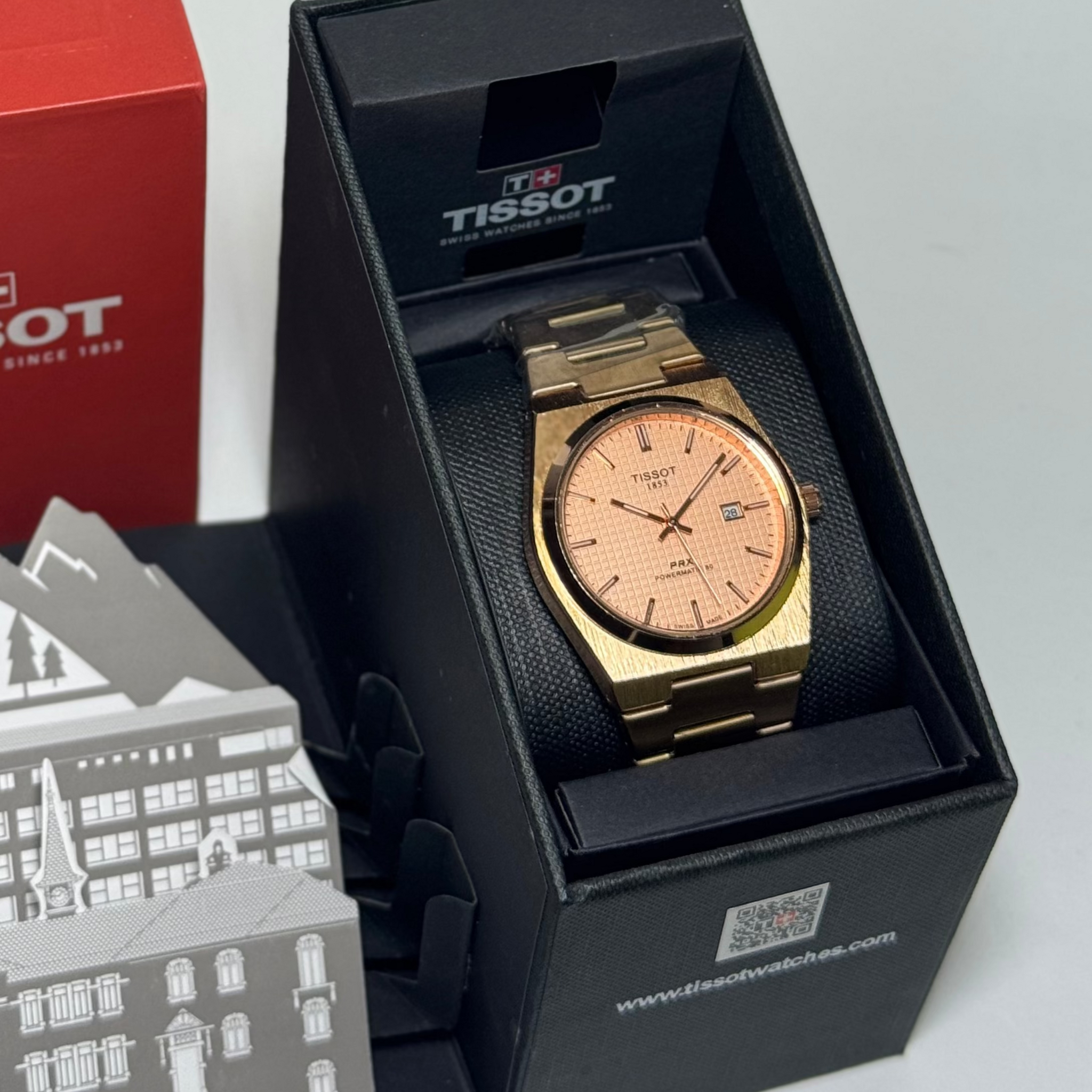 Golden Tissot PRX 1853