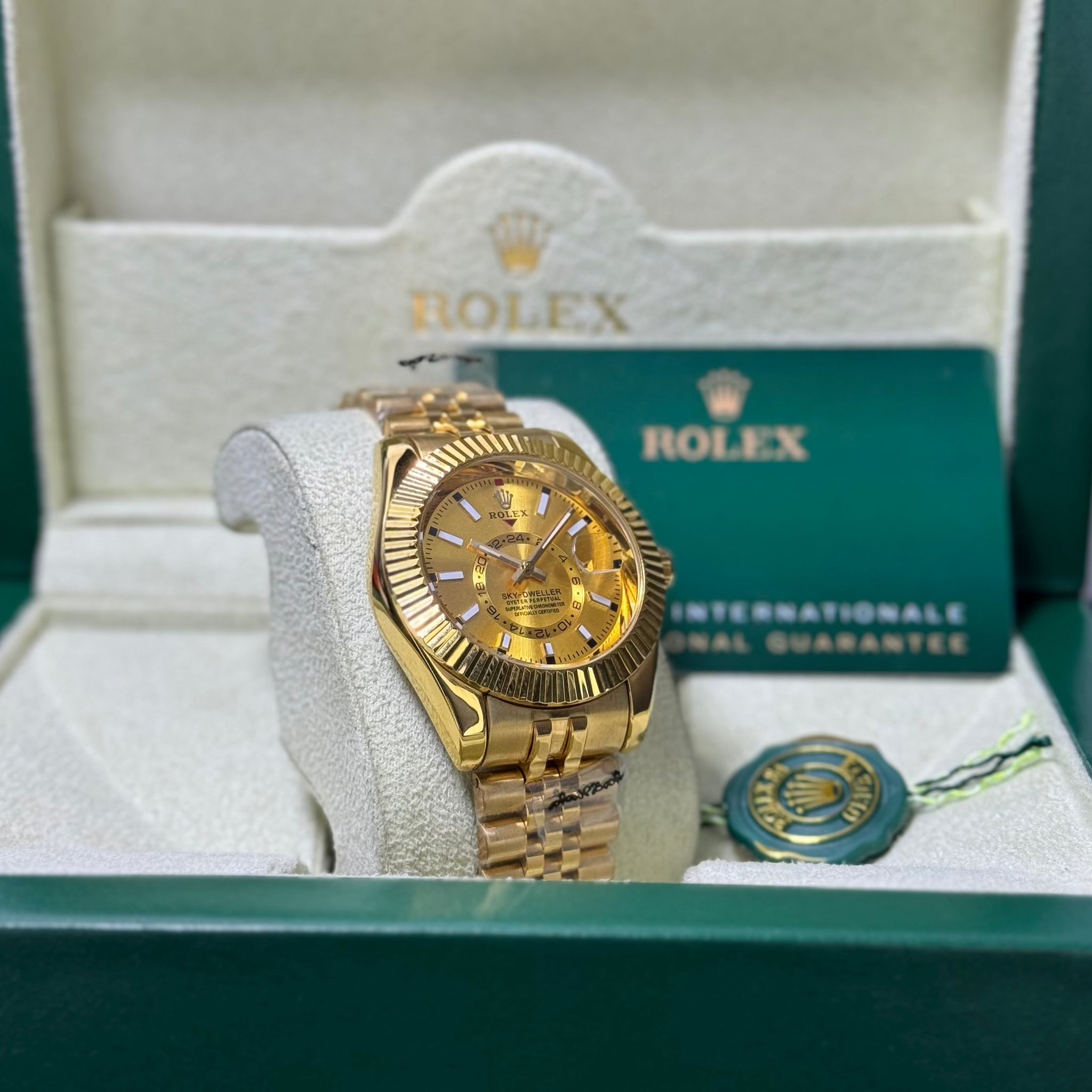 Rolex Golden With Jublee Chain Date Just