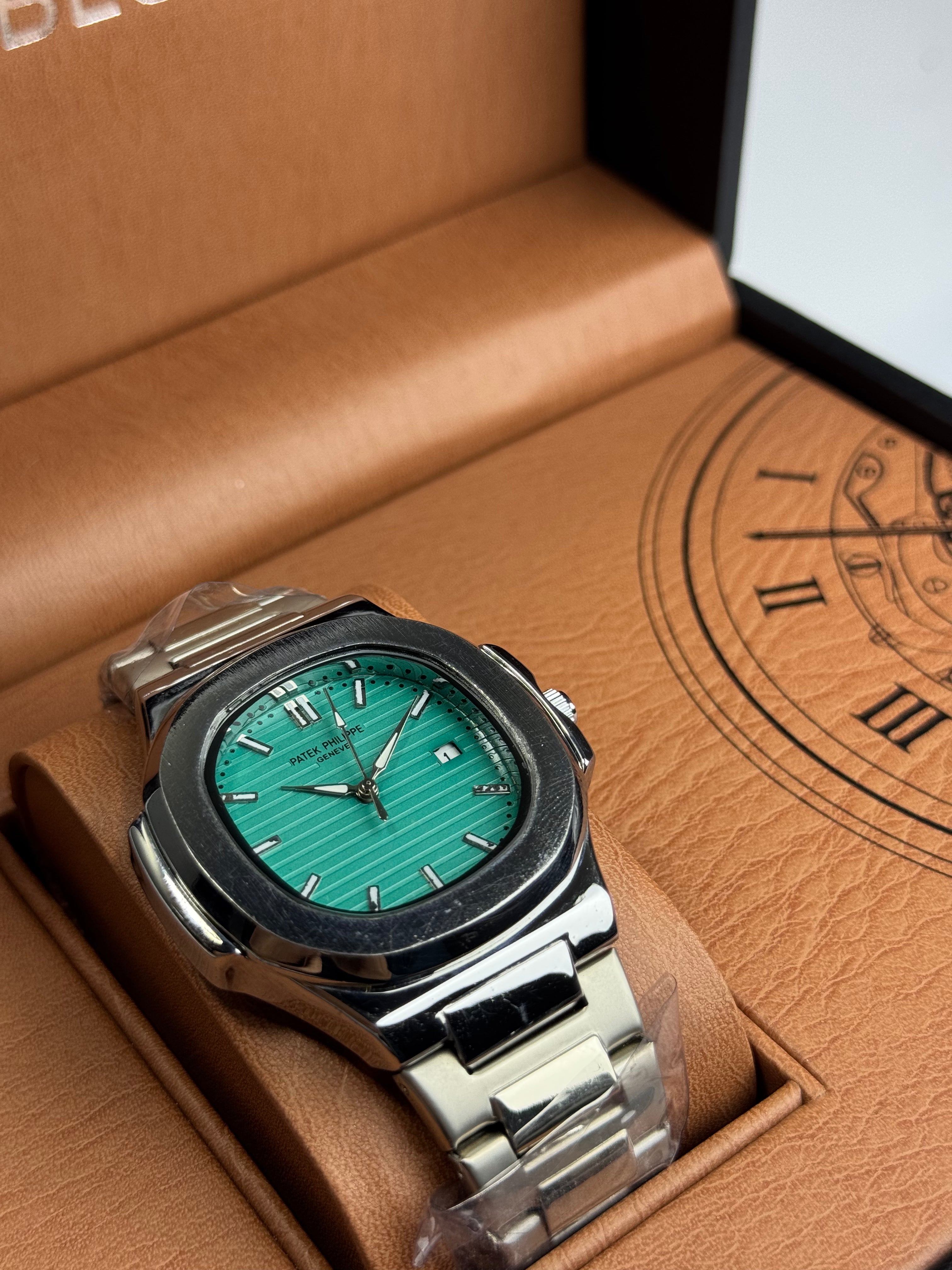 Patek Philippe Dark Tiffany Dail Stainless Steel