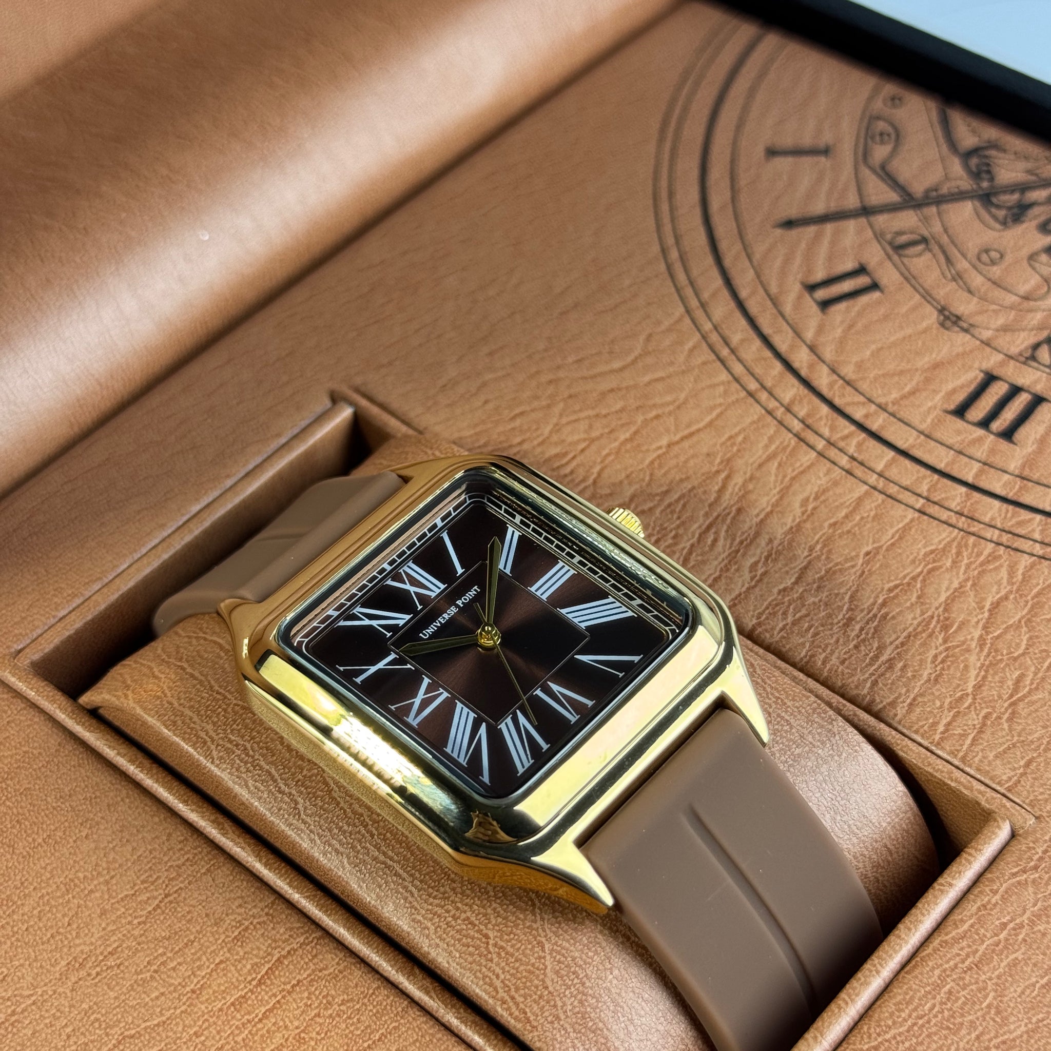 Universal Point Old Money Style Brown Strap Original