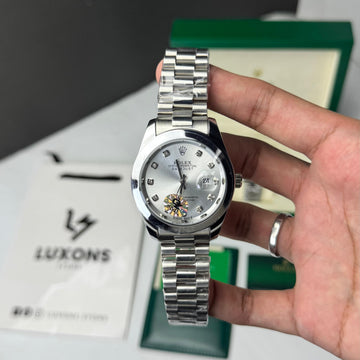 Rolex Date Just White Dial Semi Automatic