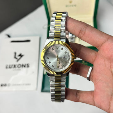 Rolex Two Tone White Dial Quartz