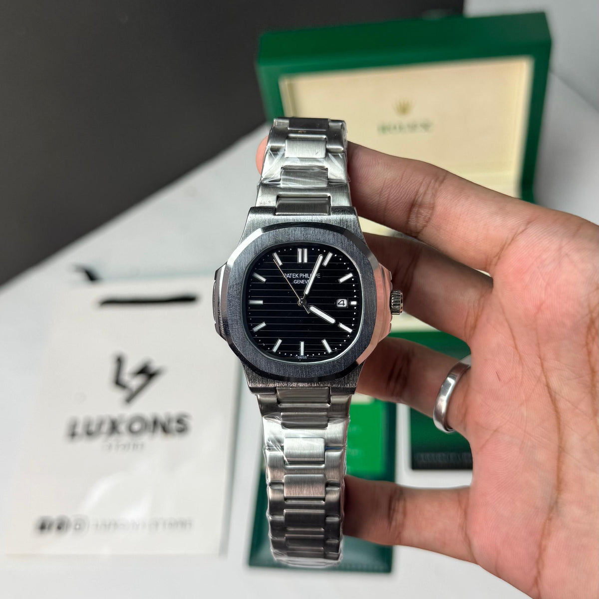 Patek Philippe Black Dail Semi Automatic