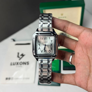 Cartier Old Money Stainless Steel Arabic Dial