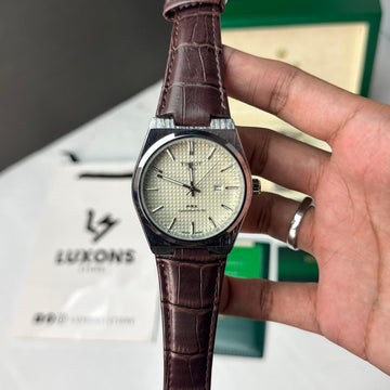 Tissot Brown Leather Strap Master Lock Date Working